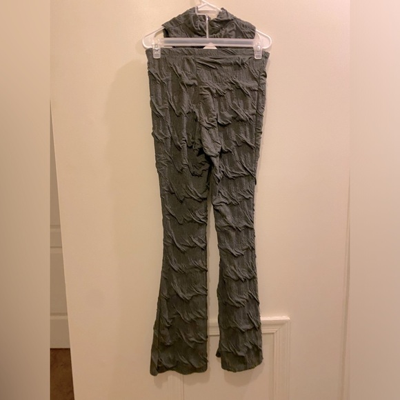 Willow Textured Pant Set - Charcoal, Sz. M - Picture 4 of 4